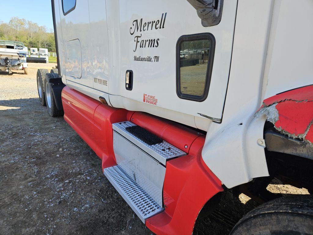 2010 PETERBILT 387 SEMI SLEEPER TRUCK, DUAL AXLES, CUMMINS MOTOR, AIR RIDE,