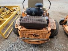 SCAG TUFF TIGER ZERO TURN LAWN MOWER WITH KAWASKI MOTOR, 61 INCH CUT, HOURS