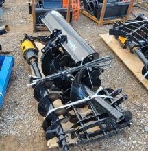 2025 UNUSED FUTURE QTY 18 EXCAVATOR ATTACHMENT SET, QUICK HITCH, RAKE, RIPP