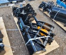 2025 UNUSED FUTURE QTY 18 EXCAVATOR ATTACHMENT SET, QUICK HITCH, RAKE, RIPP