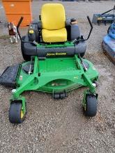 JOHN DEERE COMMERCIAL GRADE ZERO TURN 60" CUT LAWN MOWER, ZTRAK, 26HP KAWAS