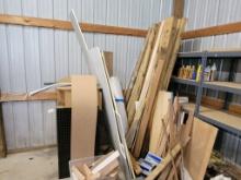 CORNER OF MISC WOOD POST AND NEW WOOD ITEMS (MUST LOOK AT ITEM BEFORE BIDDI