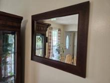 WOOD FRAMED MIRROR