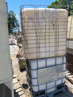 2 PLASTIC STORAGE TOTES