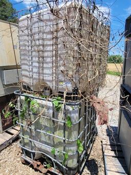 2 PLASTIC STORAGE TOTES