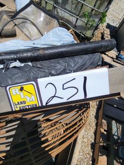 CRATE OF FAN, PTO SHAFT, PLASTIC MISC, AND MORE