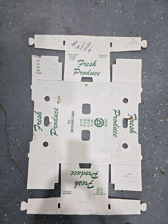 PRODUCE BOXES, 20 LB DIVIDER APPROX 1000 QTY, STRAWBERRY DIVIDER 12 PINT FL