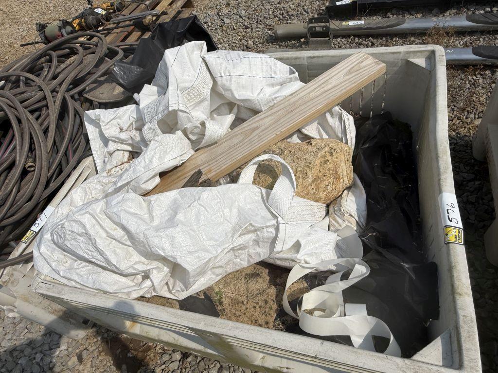 CRATE OF ROCK/SAND