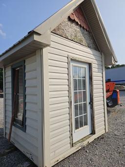 7' X 8' OFFICE BUILDING, 8' TALL, 2 WINDOWS AND 1 DOOR