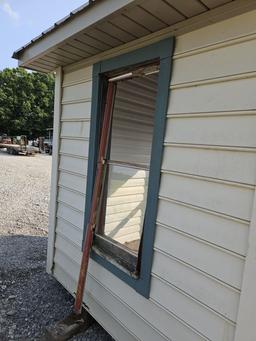 7' X 8' OFFICE BUILDING, 8' TALL, 2 WINDOWS AND 1 DOOR