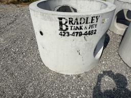 CONCRETE JUNCTION PIPE 58" WIDE 43" TALL 32" HOLE