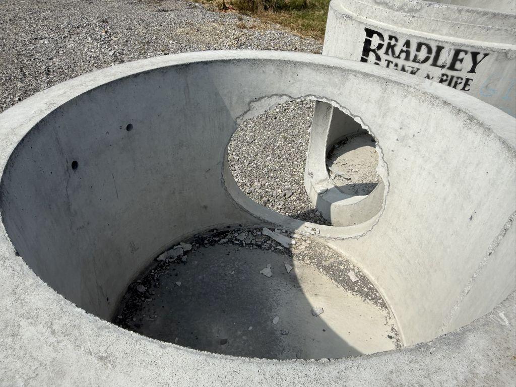 CONCRETE JUNCTION PIPE 58" WIDE 43" TALL 32" HOLE