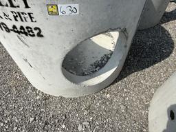 CONCRETE JUNCTION PIPE 58" WIDE 43" TALL 32" HOLE