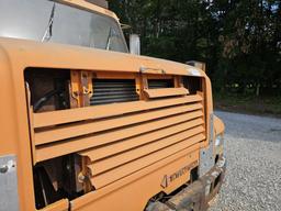 1990 INTERNATIONAL DUMP TRUCK, SINGLE AXLE, DIESEL, AIR BRAKES, 466 INT MOT