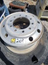 (4) ALUMINUM SEMI WHEELS
