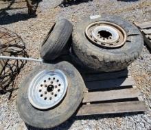 PALLET OF MISC WHEELS/TIRES (4)