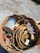 BOX OF AIR HOSES AND MORE