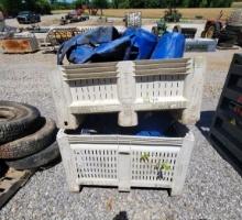 2 CRATES OF 8" IRRIGATION HOSE
