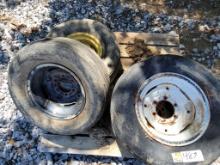 (4) IMMPLEMENT WHEELS AND TIRES
