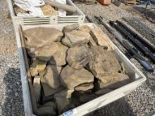 CRATE OF FLAT LANDSCAPING STONE