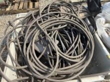 PALLET OF STONES/WATER HOSES