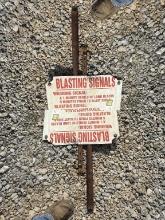 STEEL PIPE AND SIGN