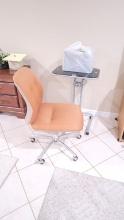 PORTABLE TRAY PLUS ROLLING OFFICE CHAIR