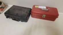 RED TOOL BOX, BLK BOX WITH NIKOTA DRIMMEL