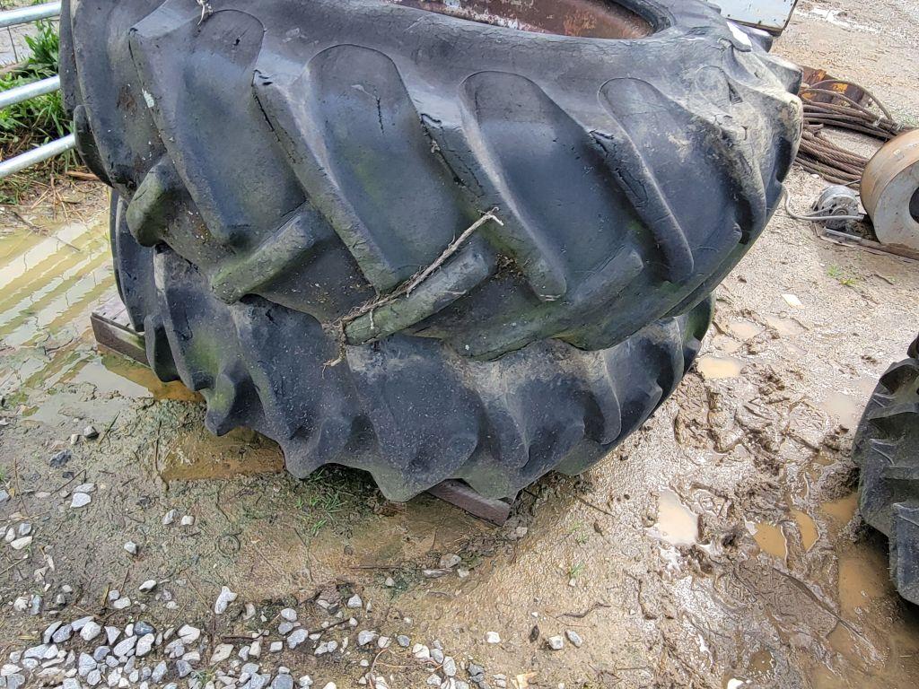 USED TRACTOR WHEELS AND TIRES (2)