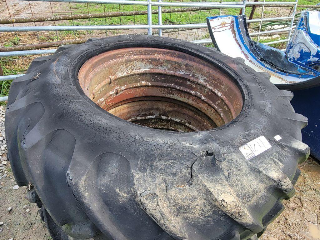 USED TRACTOR WHEELS AND TIRES (2)