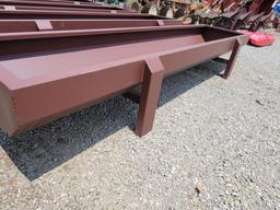 NEW 10' RED METAL FEED BUNK