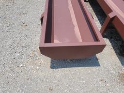 NEW 10' RED METAL FEED BUNK