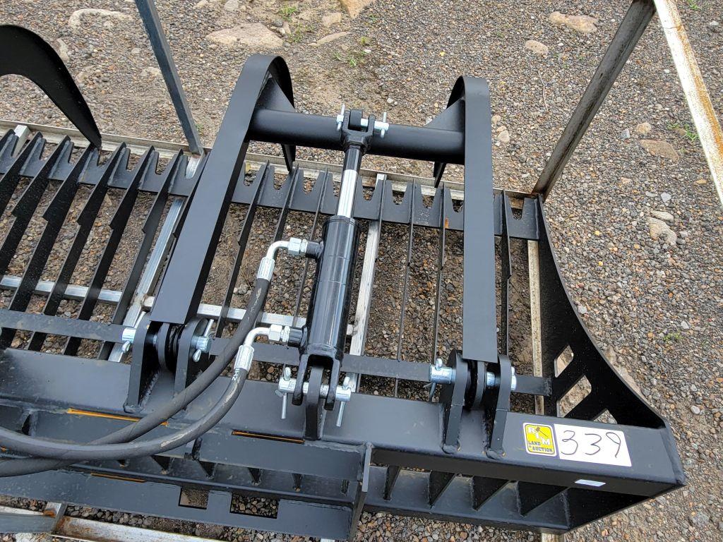2025 JCT 84" SKID STEER ROCK GRAPPLE BUCKET *SELLS ABSOLUTE