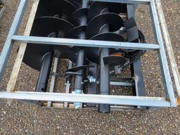 2025 JCT SKID STEER HYDRAULIC AUGER DRIVE AND BITS: 9", 12", 18" ALLOY BITS