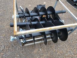2025 JCT SKID STEER HYDRAULIC AUGER DRIVE AND BITS: 9", 12", 18" ALLOY BITS