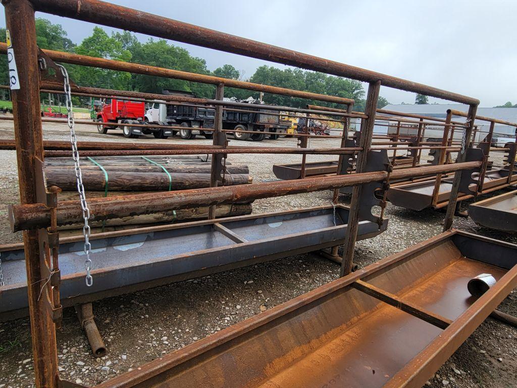 NEW 12' HEAVY DUTY FREE STAND CORRAL PANEL BUNK FEEDER