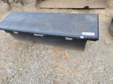 FULL SIZE TRACTOR SUPPLY CO TOOL BOX WITH CHAINSAW PARTS INSIDE