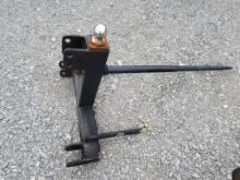 3PH HAY SPEAR W/ GOOSENECK BALL