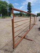 NEW 24' HEAVY DUTY 2 7/8 FREE STANDING CORRAL PANEL