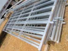 UNUSED 6' TALL 12' LONG HEAVY DUTY 2" SQUARE TUBING CORRAL PANELS (10)