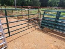 NEW 12' GREEN 6 BAR CORRAL PANELS (SET OF 10) WITH PINS