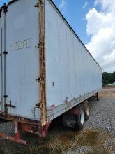 1984 TRAIL MOBILE SEMI 48' ENCLOSED TRAILER, BRAKES AND LIGHTS WORK, HEIGHT