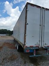 1986 TRAILMOBILE 48' SEMI ENCLOSED TRAILER, BRAKES AND LIGHTS WORK, HEIGHT