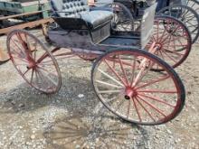 4 WHEEL RED WHEEL CARRIAGE