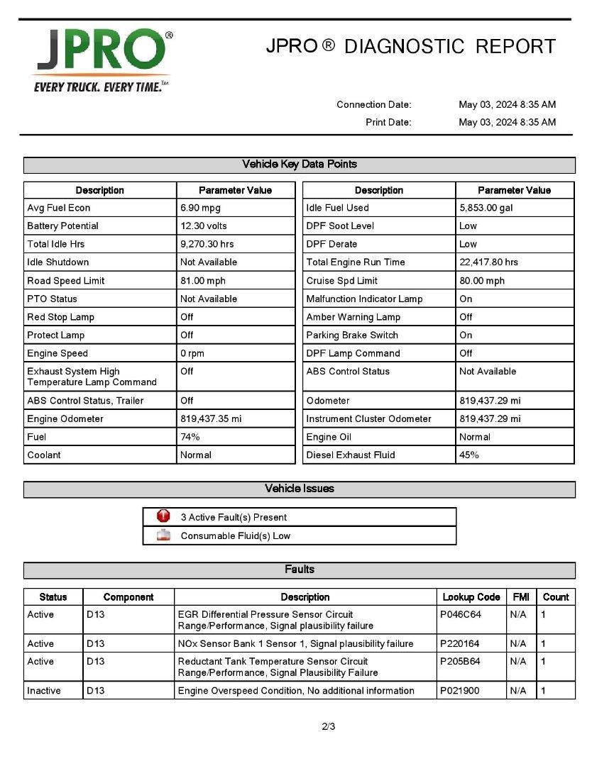 2019 VOLVO VNL64T860 Serial Number: 4V4NC9EH5KN198245