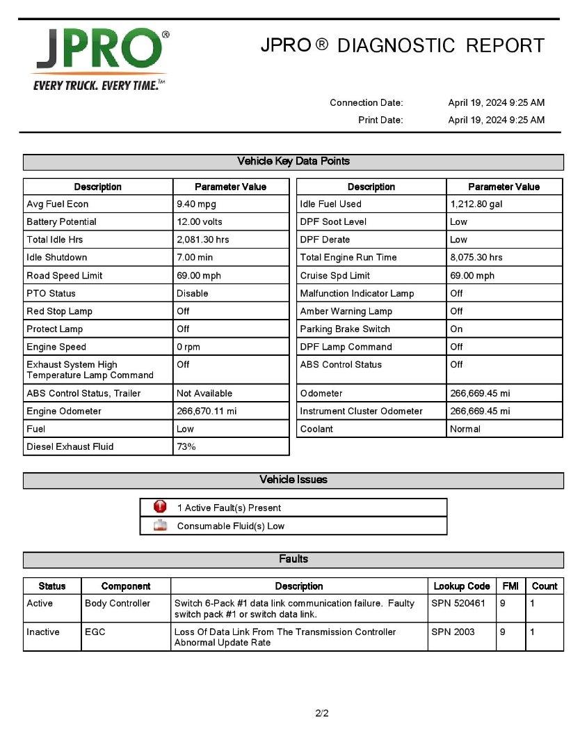 2015 INTERNATIONAL DURASTAR 4300 Serial Number: 3HAMMMML2FL515865