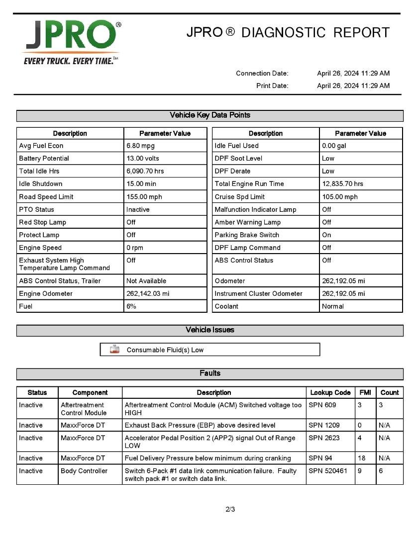 2013 INTERNATIONAL DURASTAR 4300 Serial Number: 1HTMMAAL3DH481361