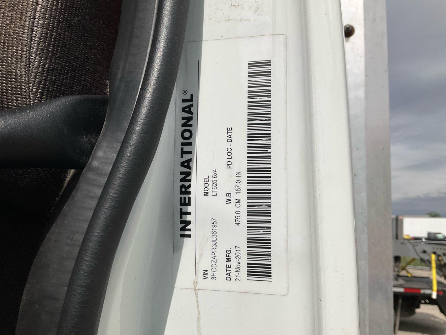 2018 INTERNATIONAL LT Serial Number: 3HCDZAPR3JL361957