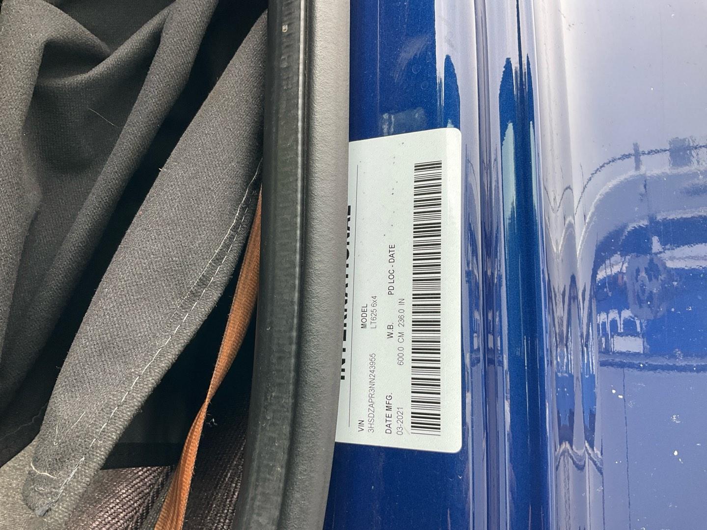 2022 INTERNATIONAL LT Serial Number: 3HSDZAPR3NN243955