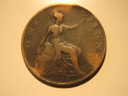 1898 Great Britain Penny (Queen Victoria Era)